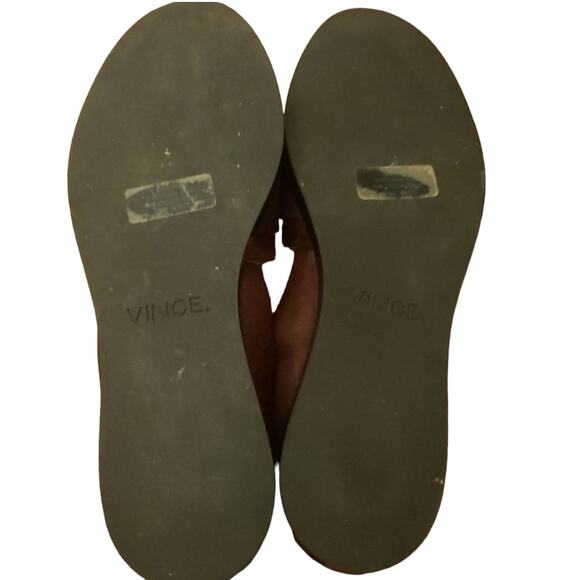 VINCE burgundy Pony Hair Loafers size 6 - Picture 4 of 5